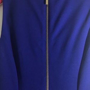 Calvin Klein Dresses - Calvin Klein blue sheat dress with gold zipper Calvin Klein Dresses - Calvin Klein blue sheat dress with gold zipper